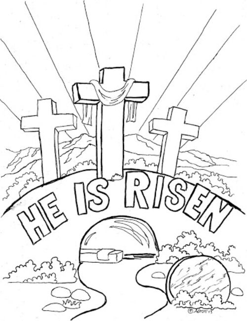 Printable Good Friday Coloring For Preschoolers Coloring Home