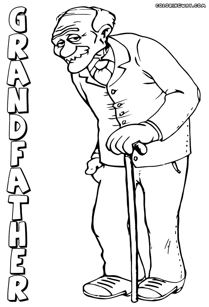 Grandfather coloring pages | Coloring pages to download and print
