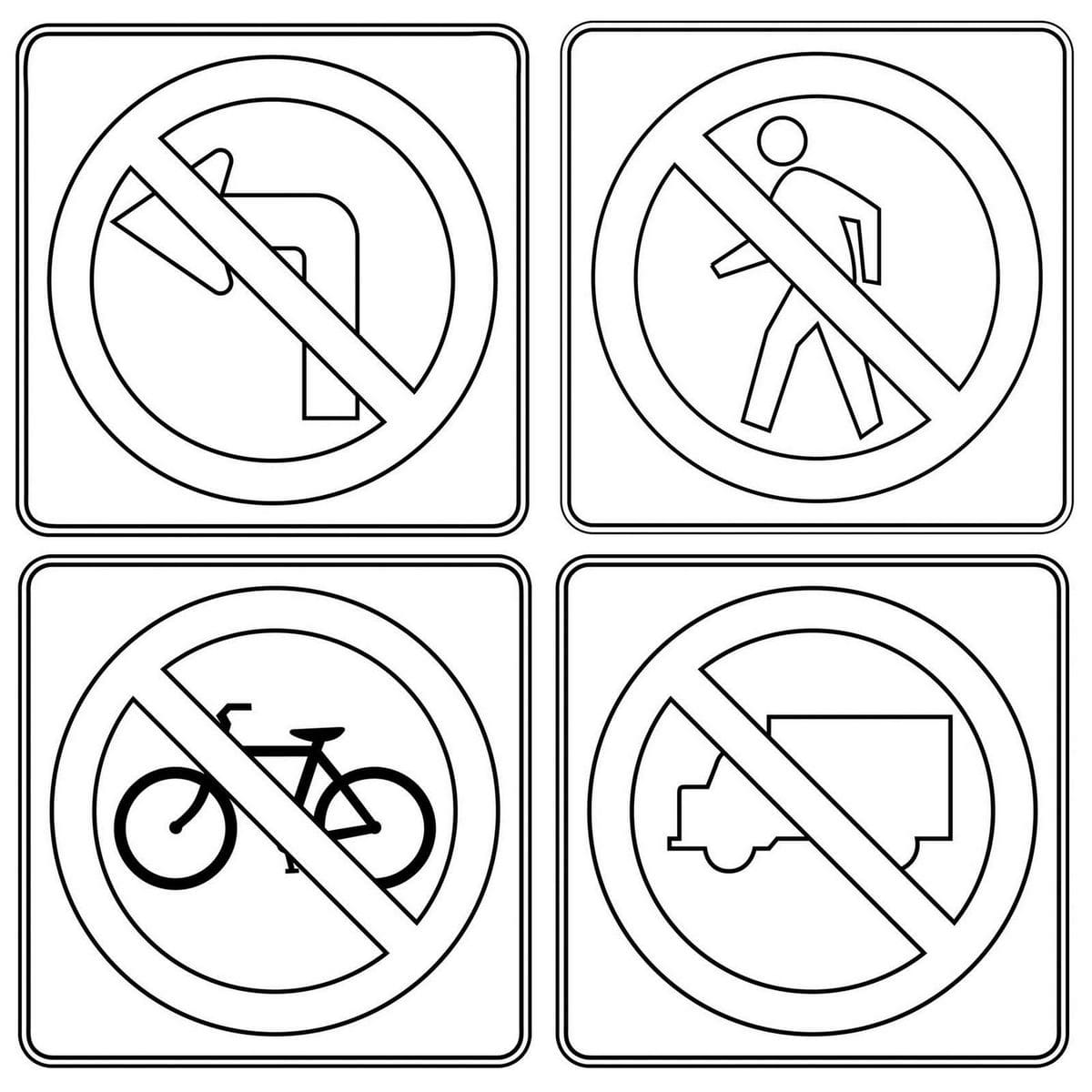 Traffic Sign Coloring Pages | Coloring Pages for Kids