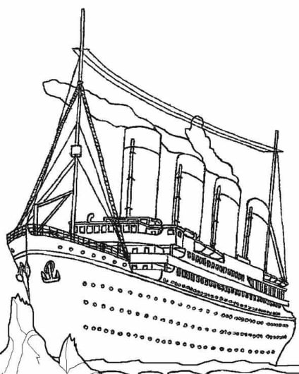 Titanic coloring pages free printable ...