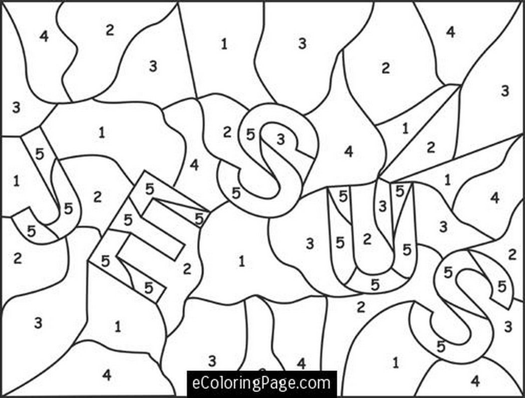 jesus-color-numbers-coloring-page-for-printable-531751 Â« Coloring ...