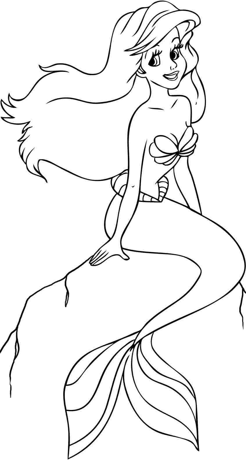 Ariel's Mom Coloring Pages - Coloring Pages For All Ages