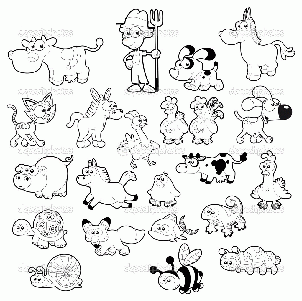 Farm Animal Coloring Sheets For Preschool   High Quality Coloring ...