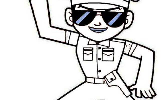 Easy Little Singham Coloring Page For Kids – Cute766 - Coloring Home