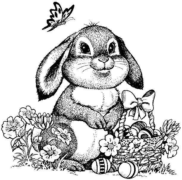 Cute Bunny Coloring Pages For Adults - Novocom.top