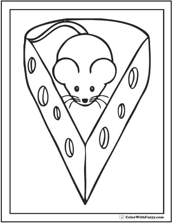 Mouse Coloring Pages To Print And Customize For Kids