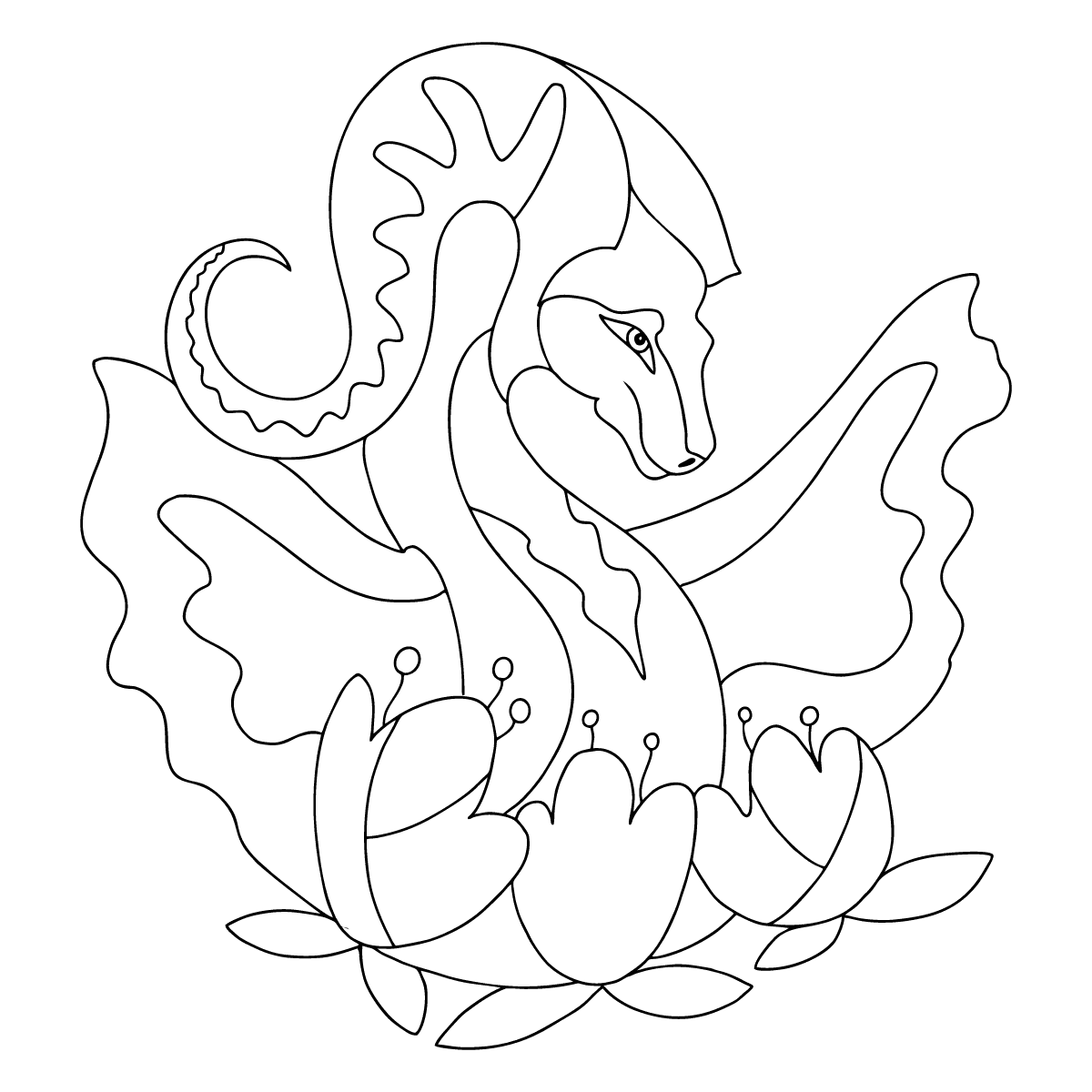Coloring Pages with Dragons - Download, Print (A4), and Color Online