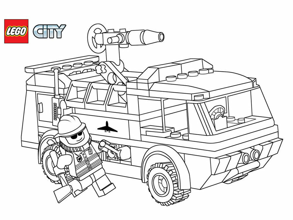 Free Lego City coloring pages. Download and print Lego City coloring pages
