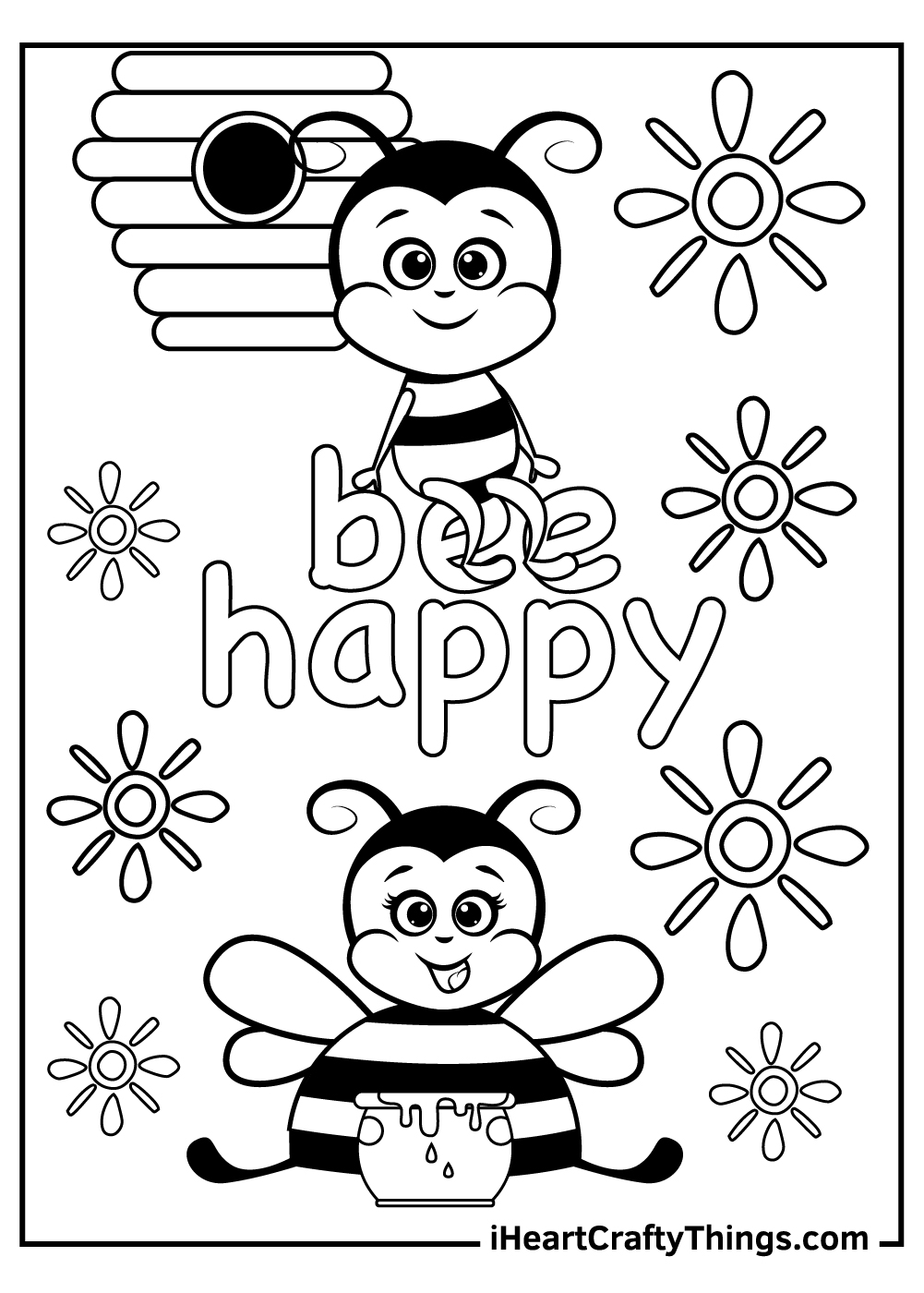 Bee Coloring Pages (Updated 2021)