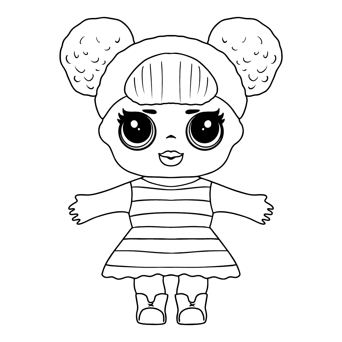 L.O.L. Surprise Doll Queen Bee - Coloring Pages for Kids