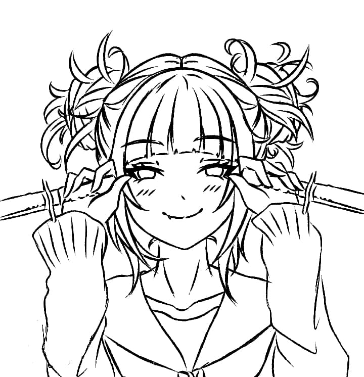 Toga Himiko With Knives Coloring Page - Anime Coloring Pages - Coloring ...