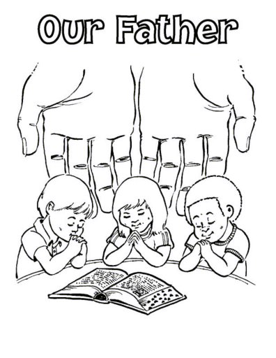 The Lord's Prayer for kids, Free Lord's prayer Coloring Pages for children,