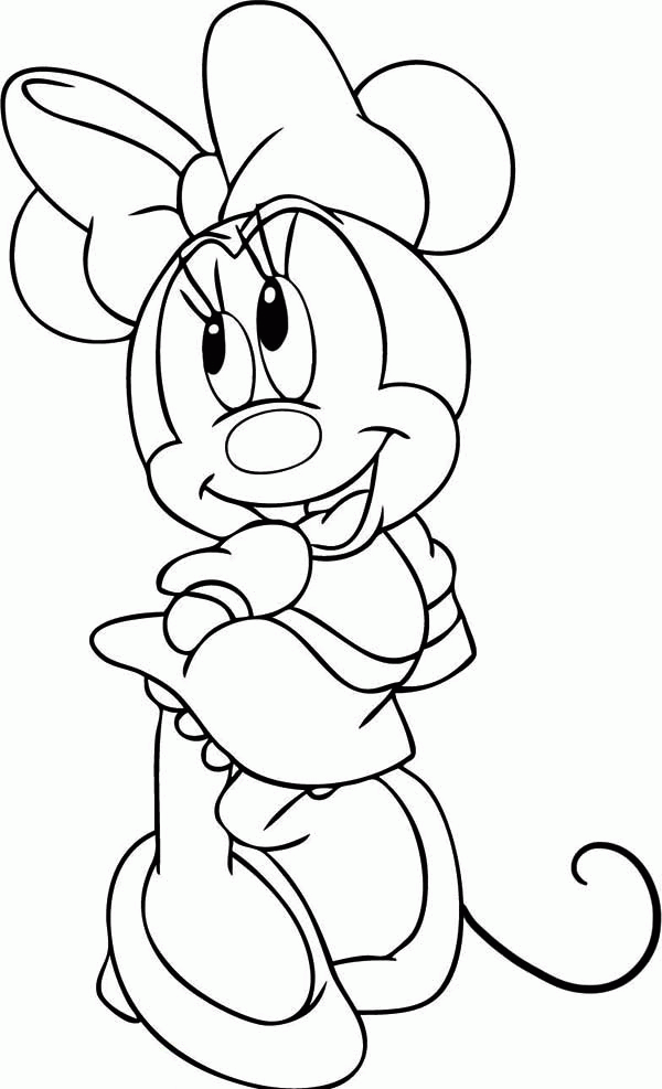 Printable Coloring Pages Minnie Mouse - Coloring Page