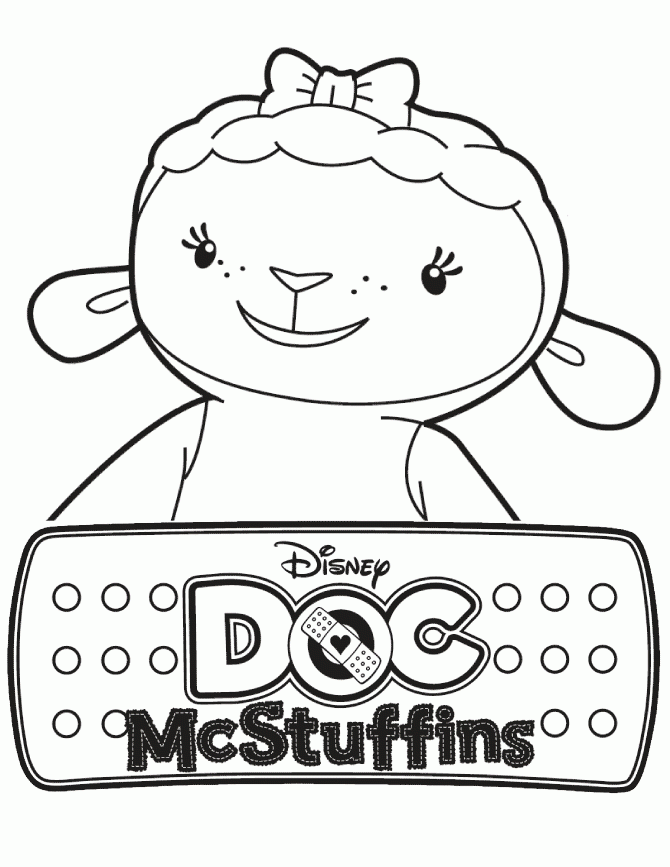 Doc Mcstuffins Lambie Coloring Pages - coloringmania.pw ...