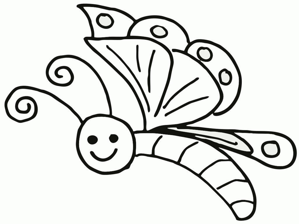 Butterfly Coloring Pages For Toddlers - Coloring Home