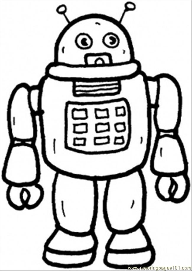 Coloring Pages Of Robots To Print Coloring Home - robot saying hi from roblox coloring pages printable
