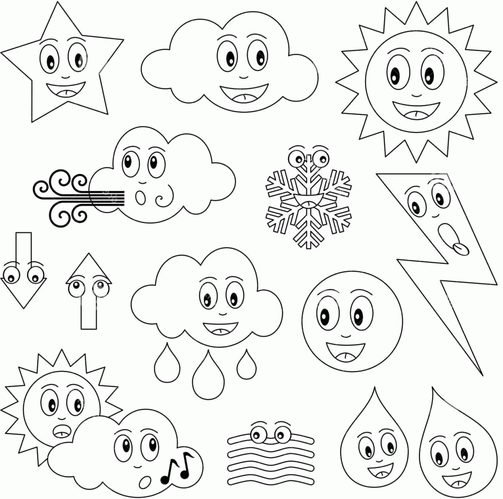 Weather Coloring Pages Preschool   Coloring Home