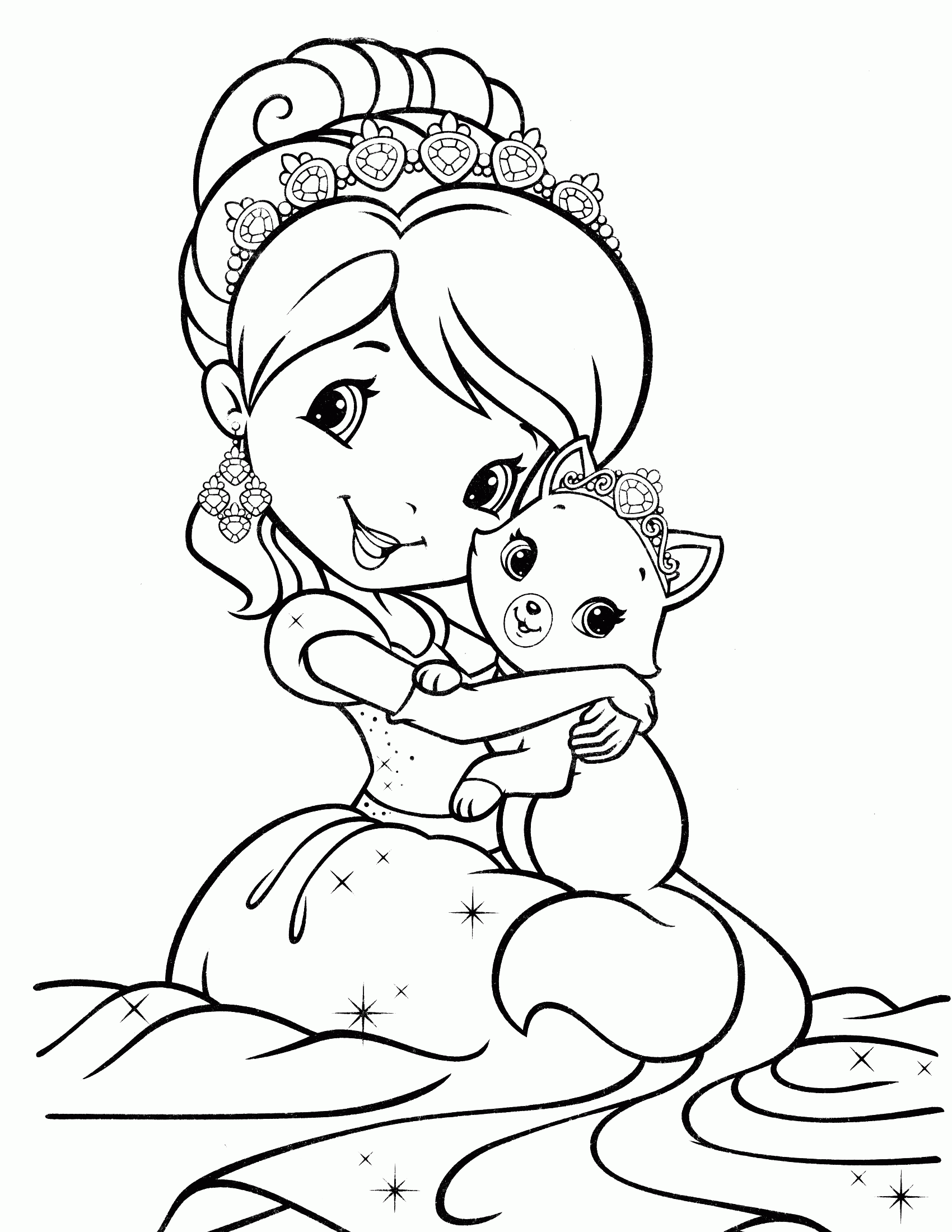 Coloring Pages Of Strawberry Short Cake - Coloring Home