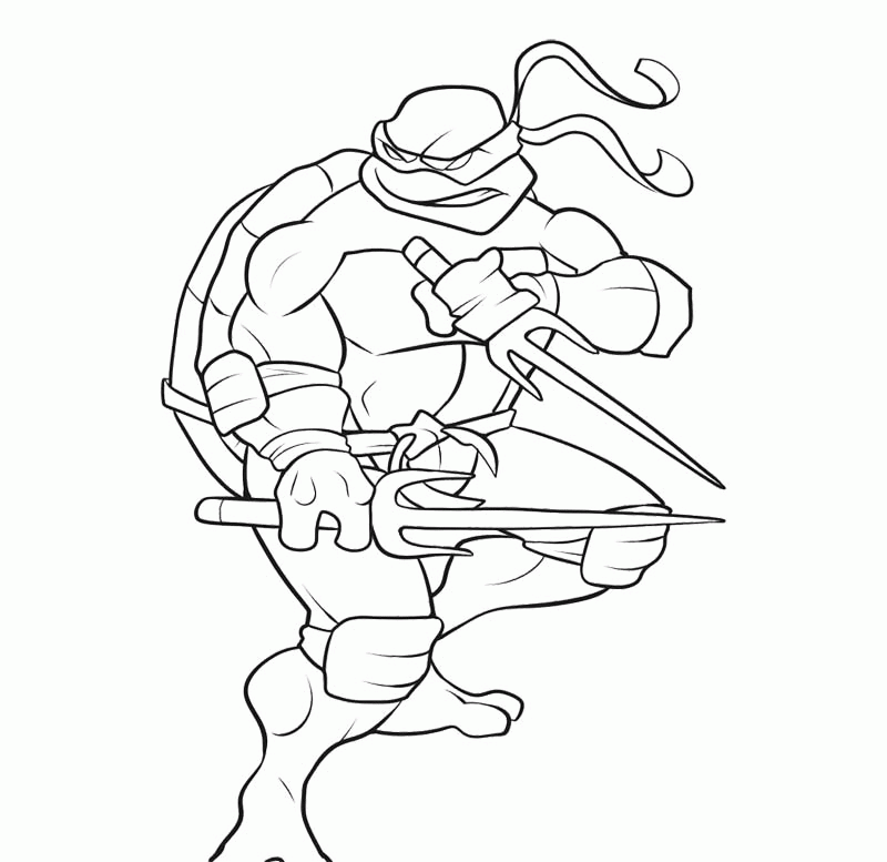 Free Color Pages Ninja Turtles - High Quality Coloring Pages
