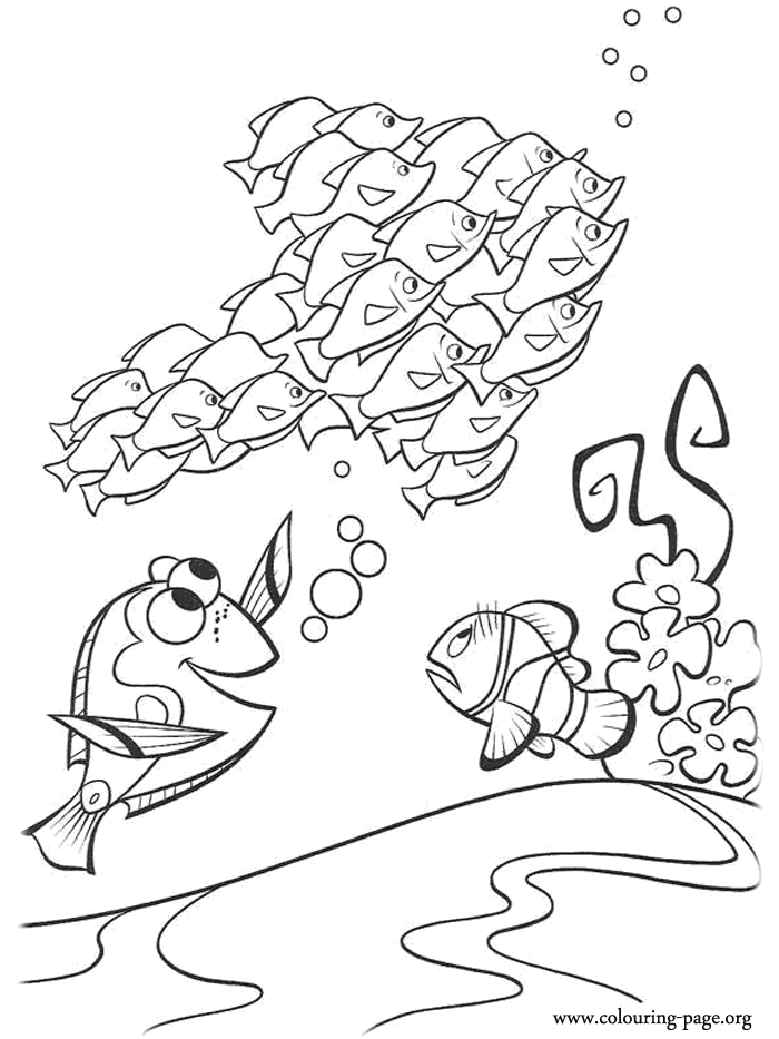 Finding Nemo Free Coloring pages online print.
