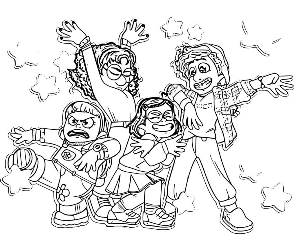 Turning Red Printable Coloring Page - Free Printable Coloring Pages for Kids