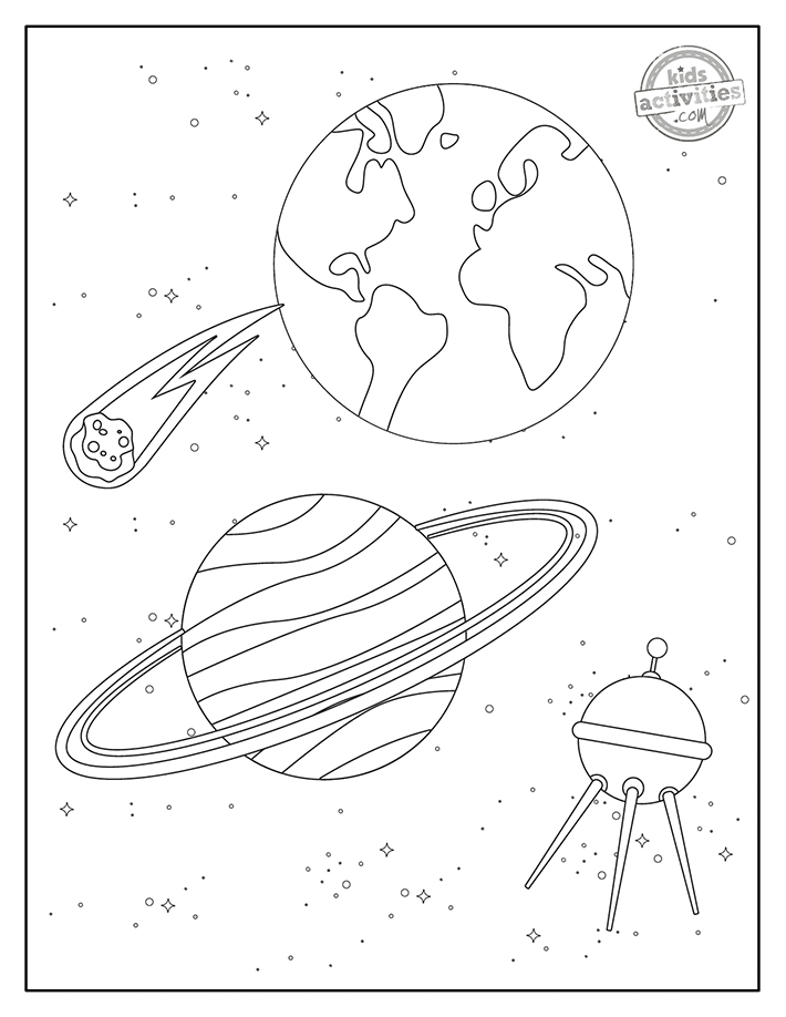 Free Printable Space Coloring Pages | Kids Activities Blog