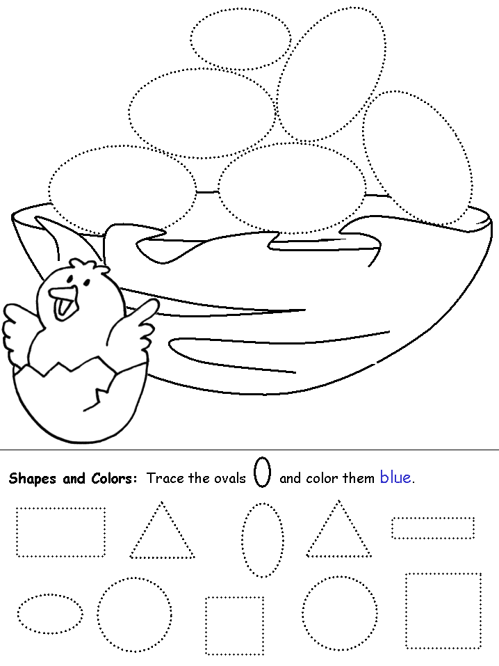Ovals - Eggs - Printable Oval Shape