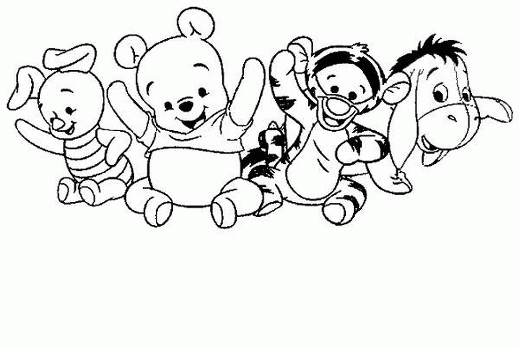 Baby Pooh Coloring Page