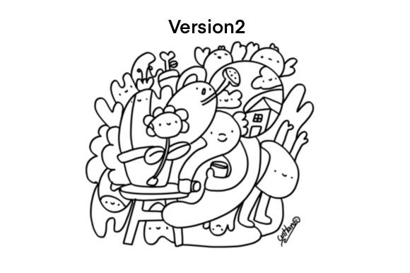 Doodle Cute Character Coloring Pages 02 Graphic by Centtaro_product ·  Creative Fabrica
