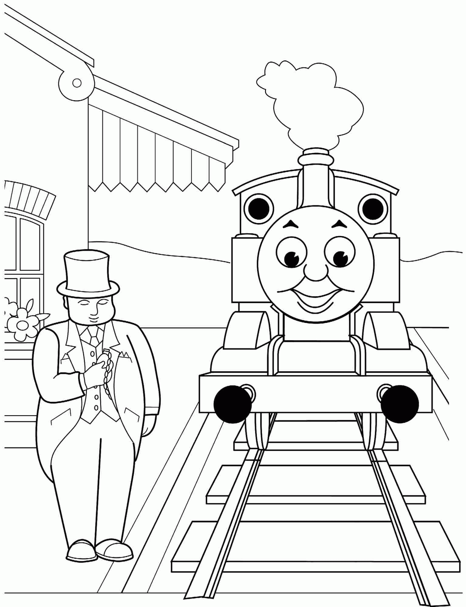 Blank Train Coloring Pages - Coloring Home