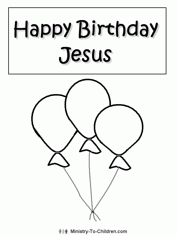 Christmas Coloring Page Jesus - Coloring Home