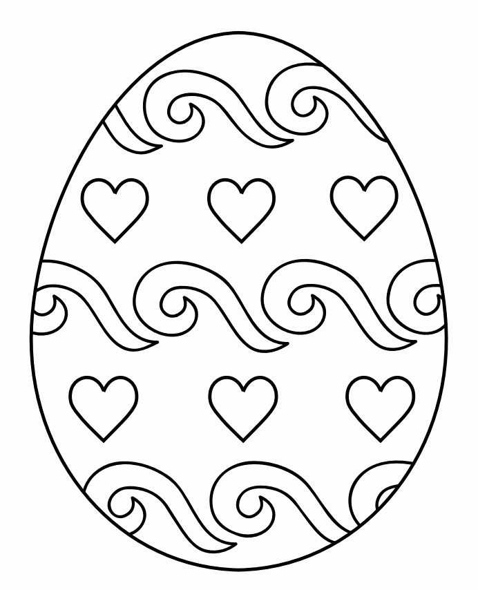 free printable easter egg coloring - Clip Art Library