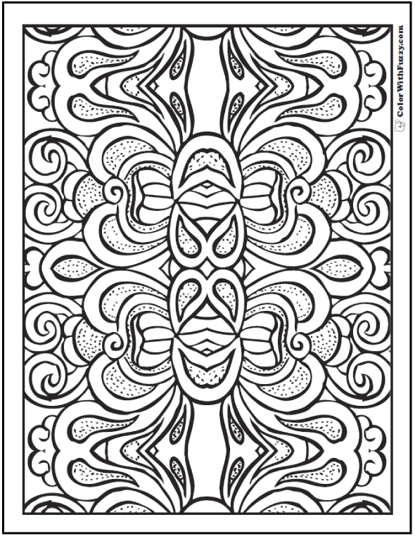 Pattern Coloring Pages ✨ Customize PDF Printables