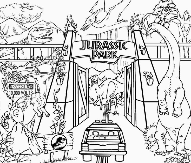 7 Jurassic World Coloring Pages |