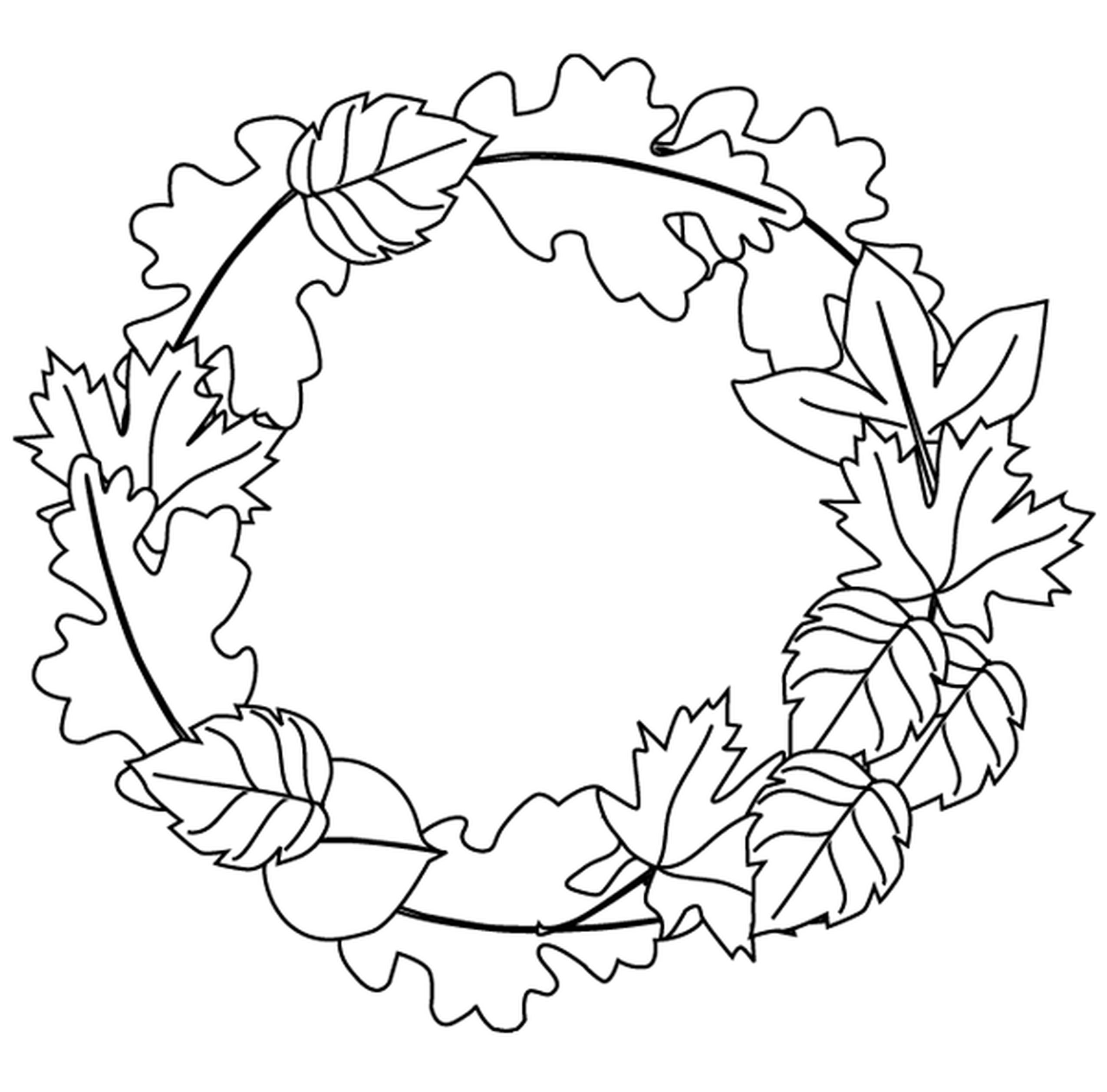 Free Printable Autumn Leaves Coloring Pages