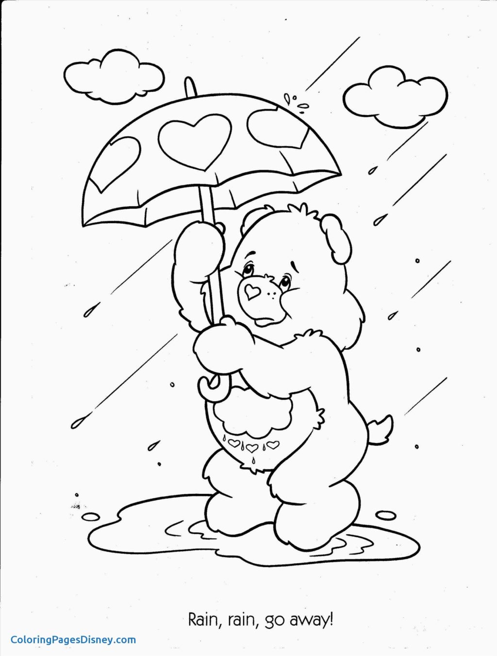Worksheet Worksheet Coloring For Kids Preschool Rainy