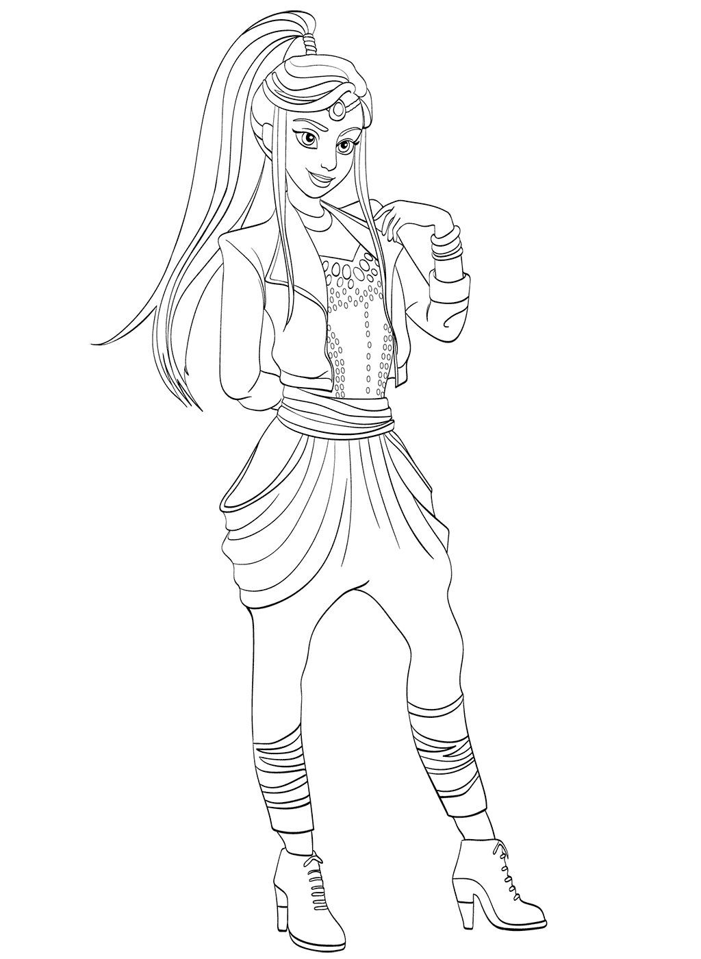 coloring : Descendants Coloring Pages Lovely Kids N Fun Descendants  Coloring Pages ~ queens