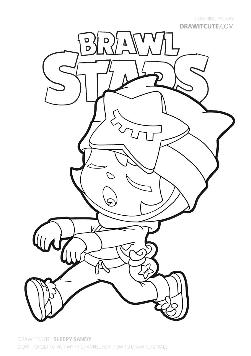 Brawl Stars Coloring Pages Coloring Home - max brawl stars drawing