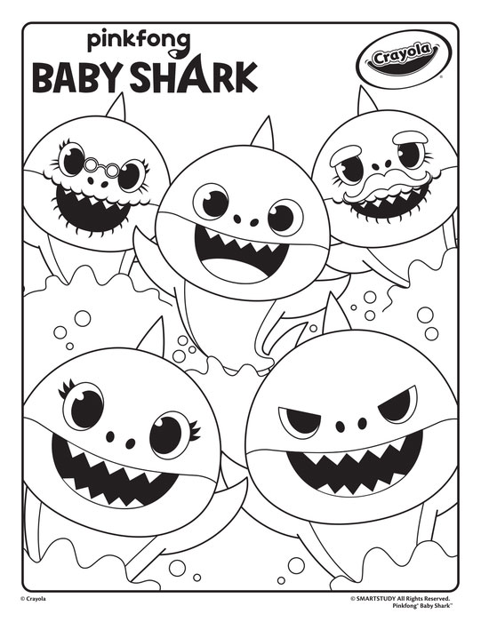 Baby Shark Coloring Page | crayola.com