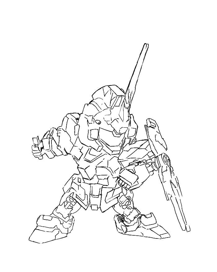Gundam Coloring Pages - Coloring Home