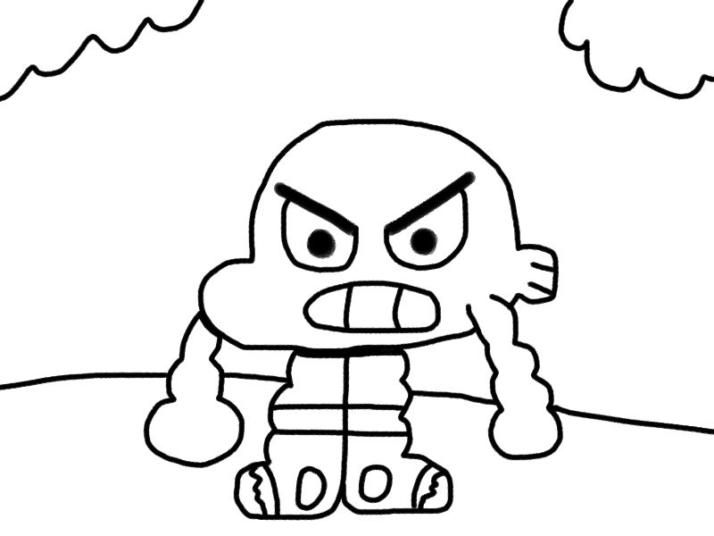Simple Darwin Gumball Coloring Pages | Coloring Pages ...