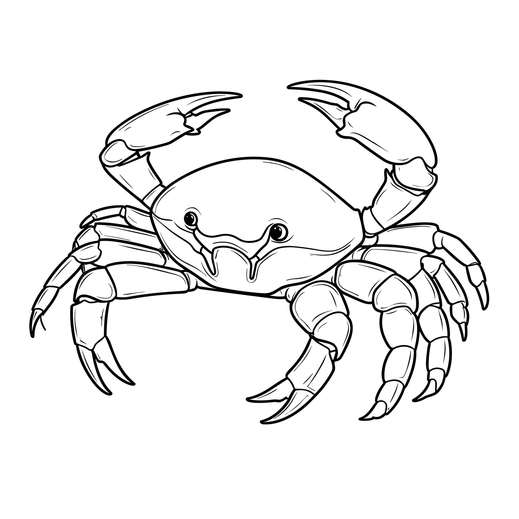Premium Vector | Chili crab singapore coloring pages for kid
