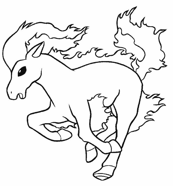 Pokemon Ponyta Coloring Pages - Coloring Home