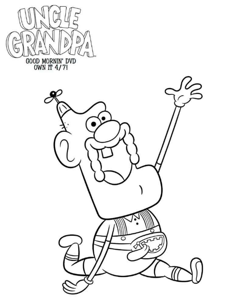 Uncle Grandpa Coloring Pages at GetDrawings | Free download