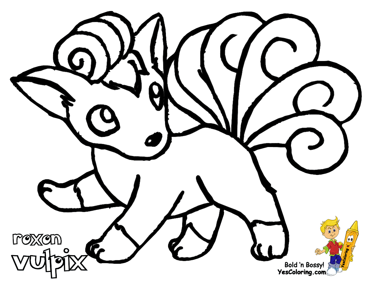 NEW POKEMON COLORING PAGES VULPIX