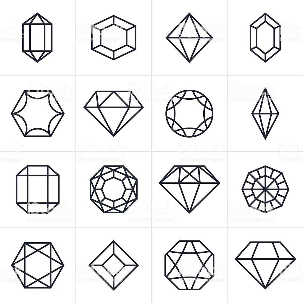 Jewel And Gem Icons And Symbols Stock Illustration - Download ...