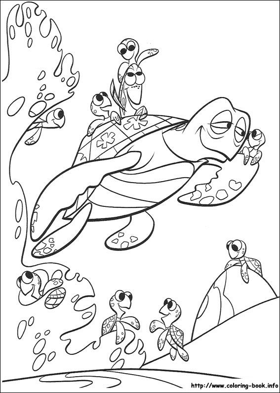Finding Nemo Coloring Page On Coloring Book.info   Coloring Home