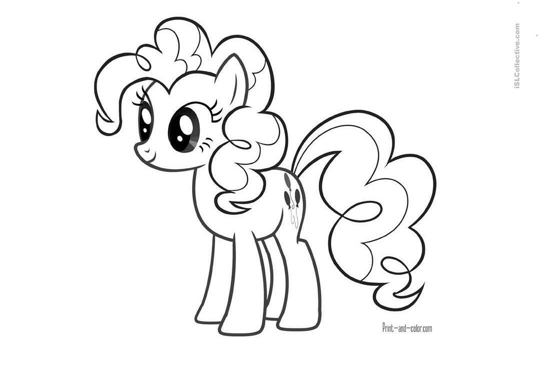 My Little Pony Coloring Pages - English ESL Worksheets