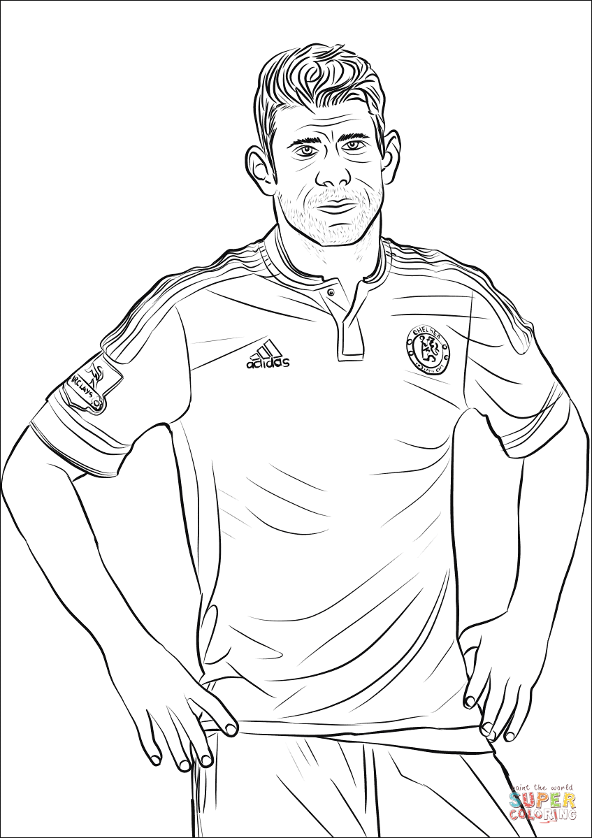 Diego Costa coloring page | Free Printable Coloring Pages