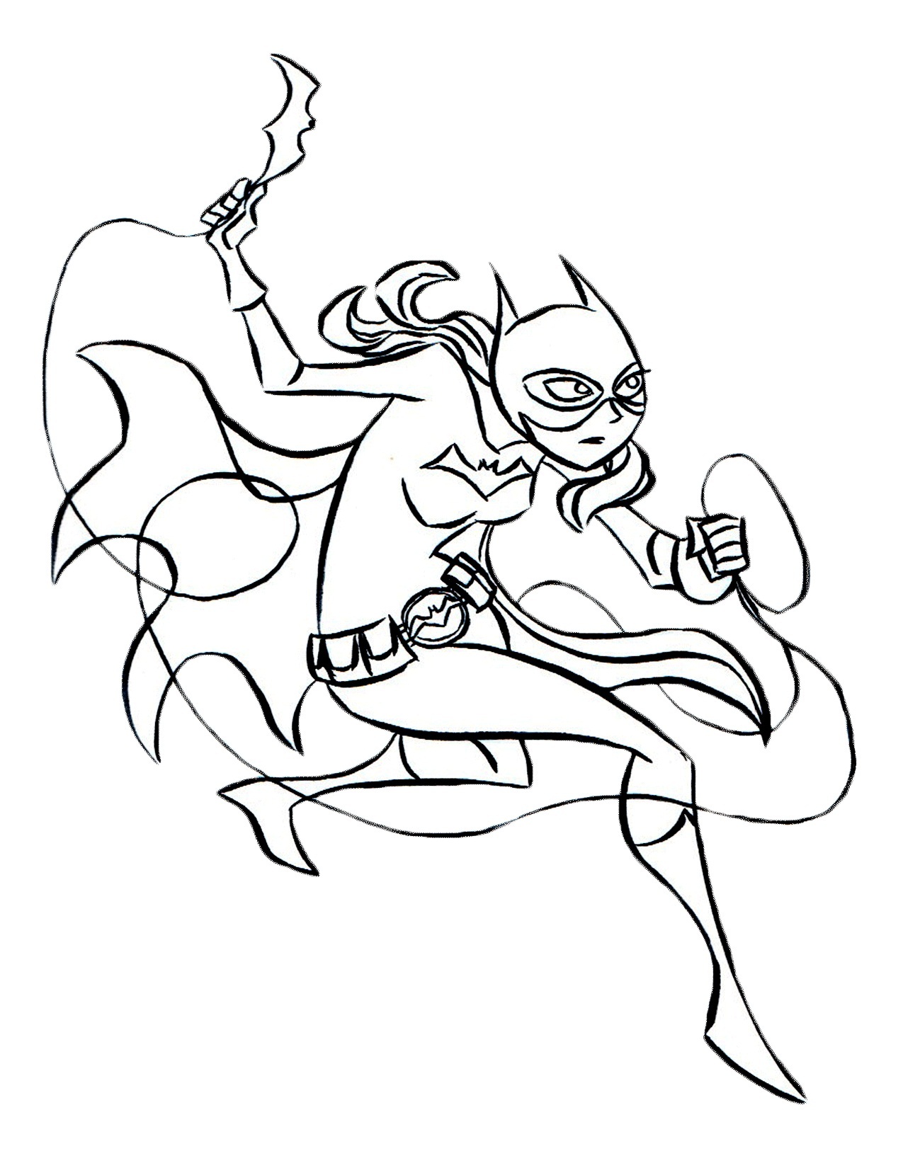 Free Printable Batgirl Coloring Pages For Kids